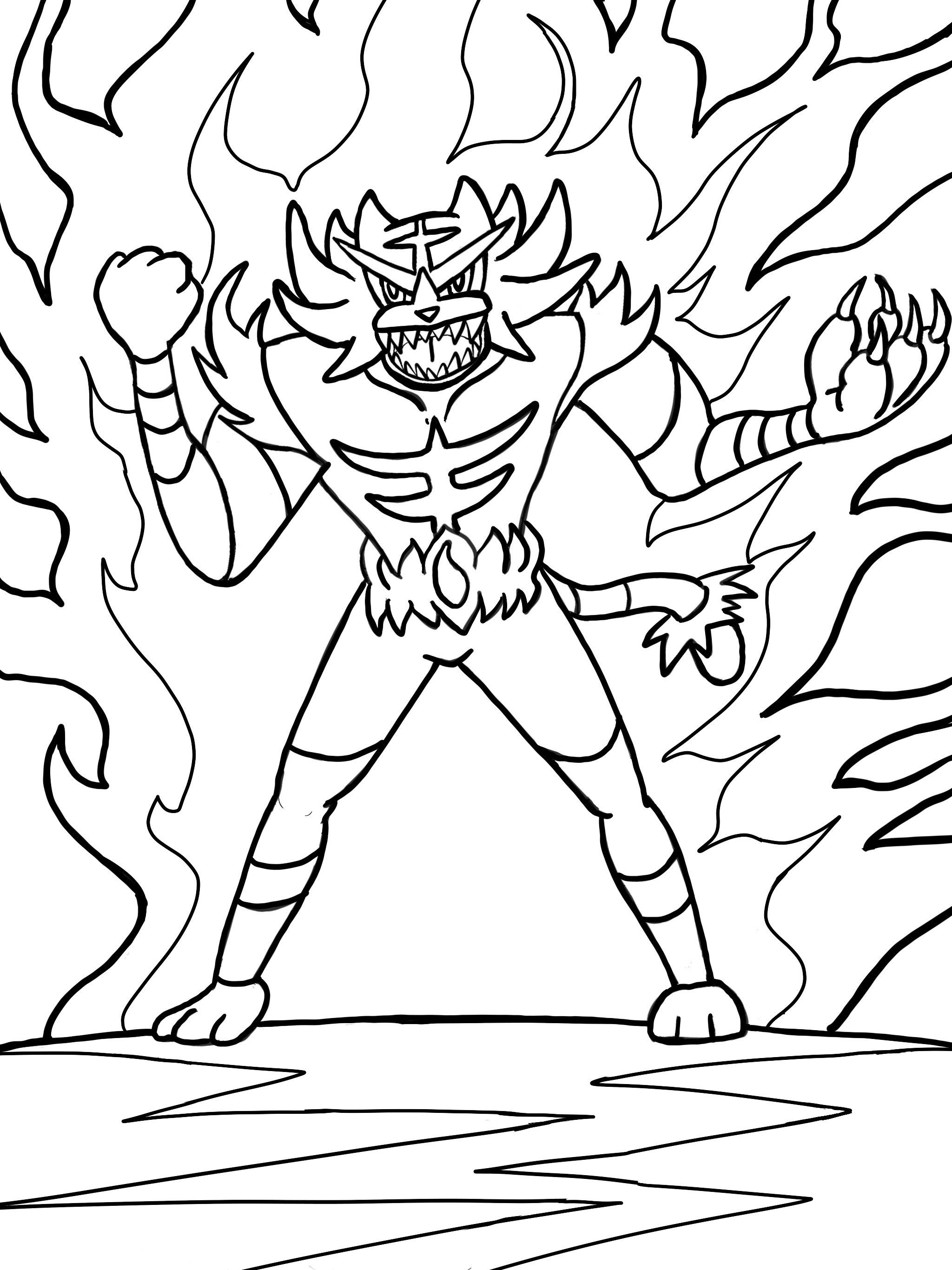 Pokemon coloring pages incineroar â from the thousands of photos on