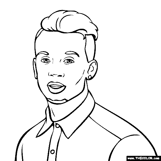Faous people online coloring pages