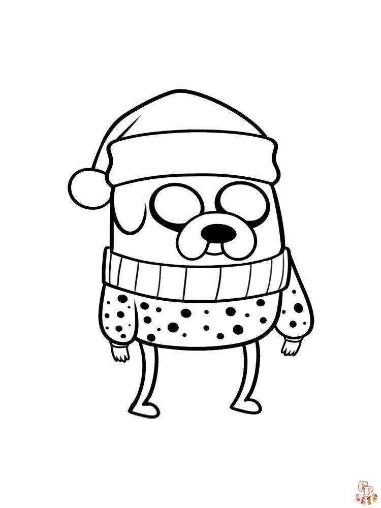 Adventure time jake coloring pages printable free and easy