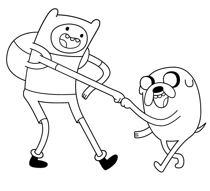 Adventure time coloring pages printable for free download