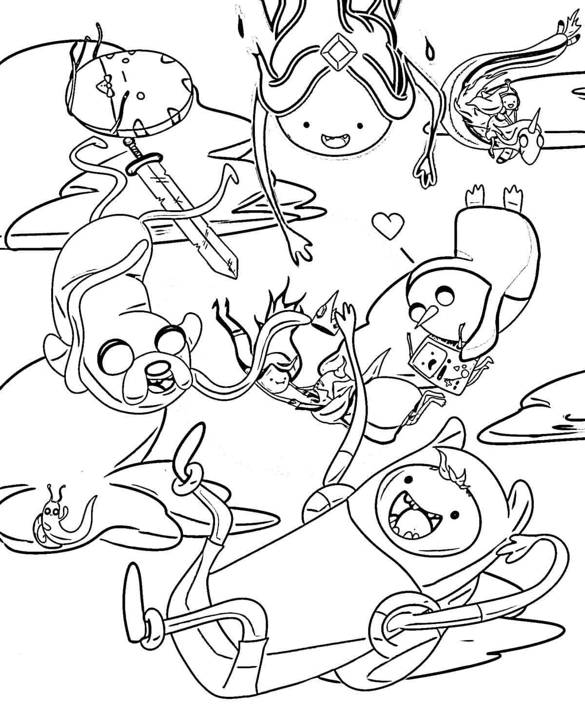 Adventure time coloring pages by coloringpageswk on