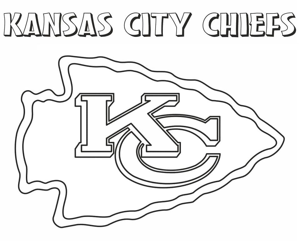 Kansas city chiefs free coloring page
