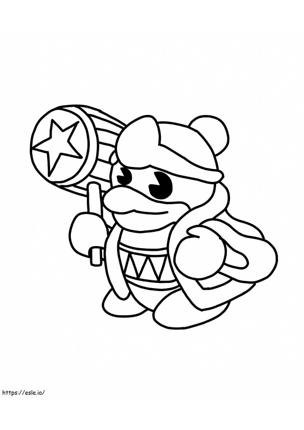 Little king dedede coloring pages