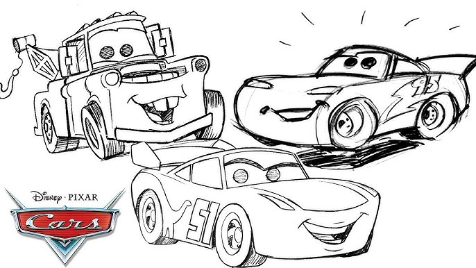 Learn how to draw lightning cqueen fro cars