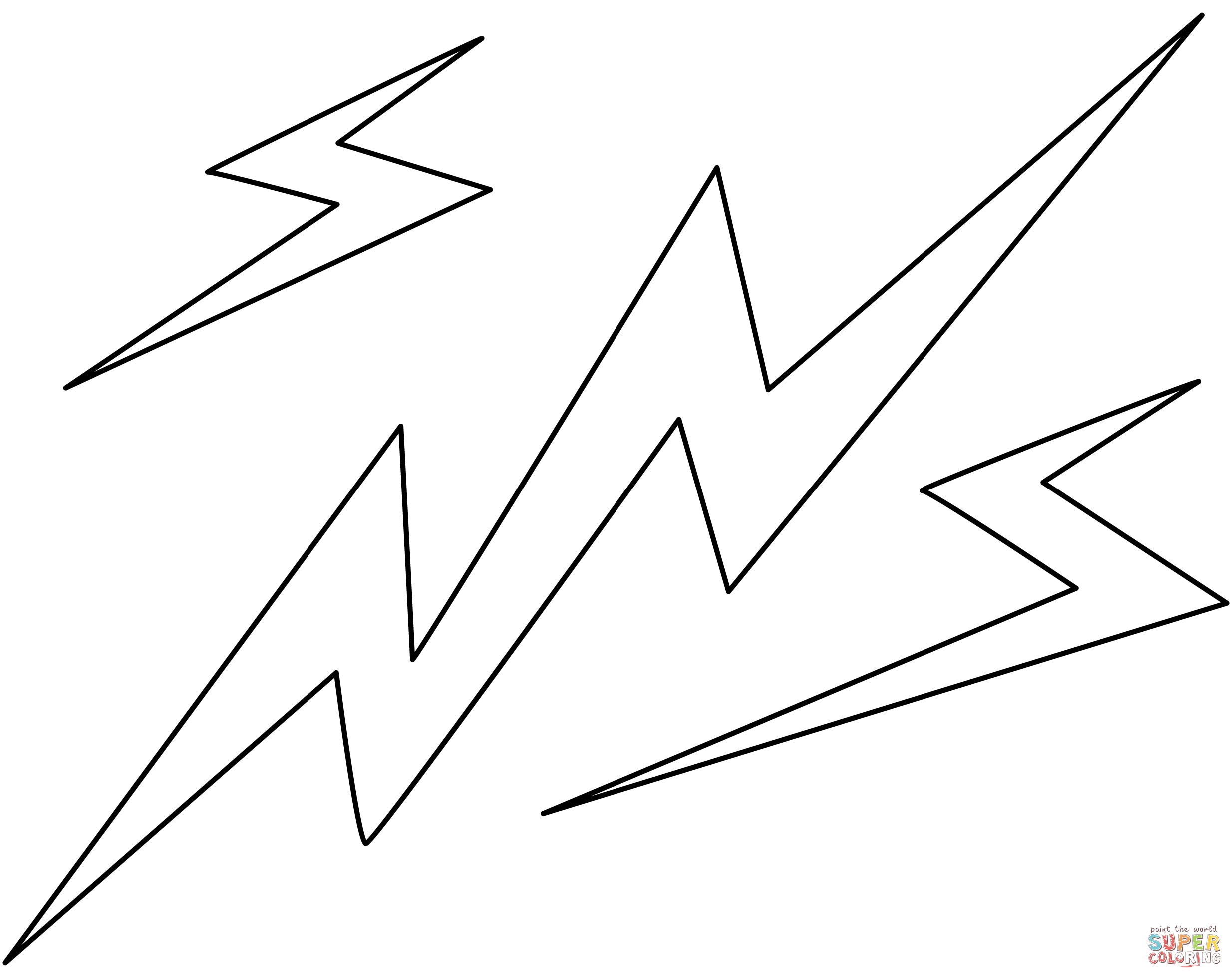 Lightning coloring page free printable coloring pages