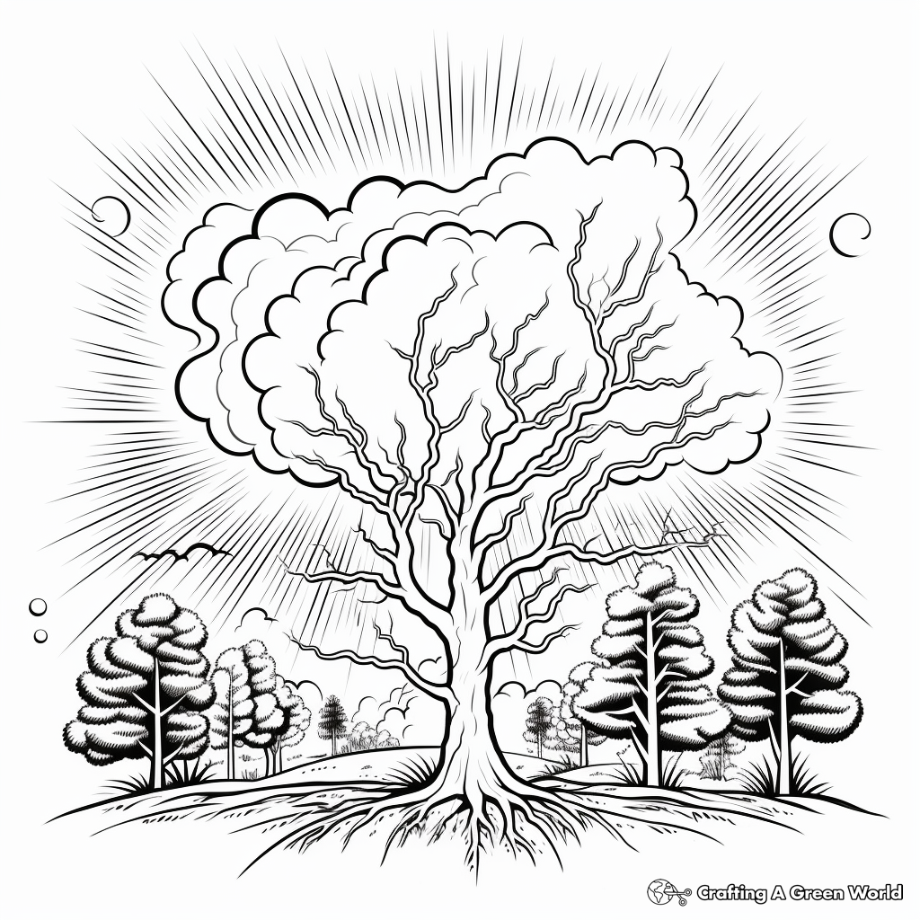 Thunderstorm coloring pages