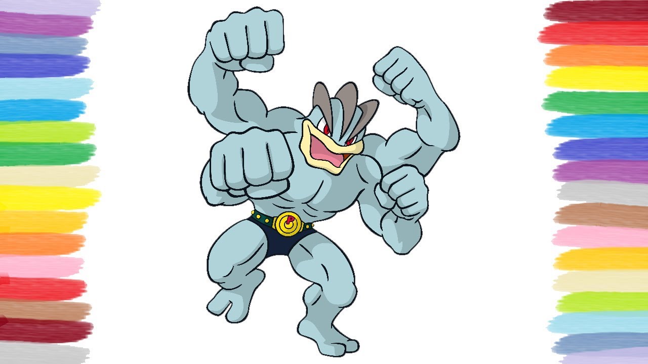 How to color machamp pokãmon