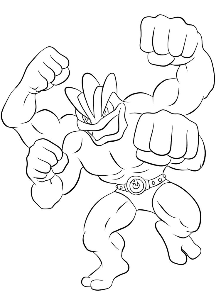 Machamp nomachamp coloring page generation i pokemon of type fightingoriginal image crediâ pokemon coloring pages pokemon coloring pokemon coloring sheets