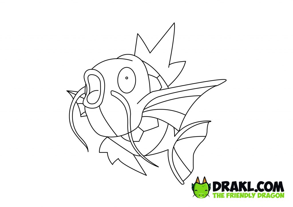 Magikarp pokemon coloring page