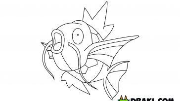 Magikarp pokemon coloring page archives
