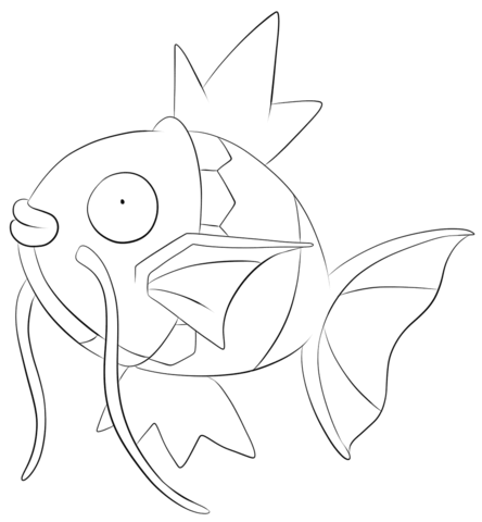 Magikarp coloring page free printable coloring pages pokemon coloring pages disney coloring pages pokemon coloring