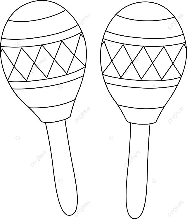 Mardi gras maracas isolated coloring page graphic culture isolated vector graphic culture isolated png and vector with transparent background for free download