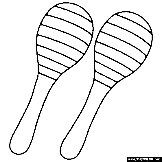 Aracas coloring page