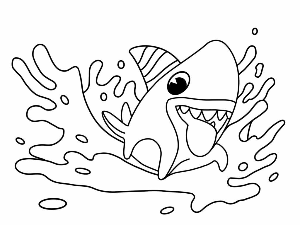 Coloring sharkdog netflix
