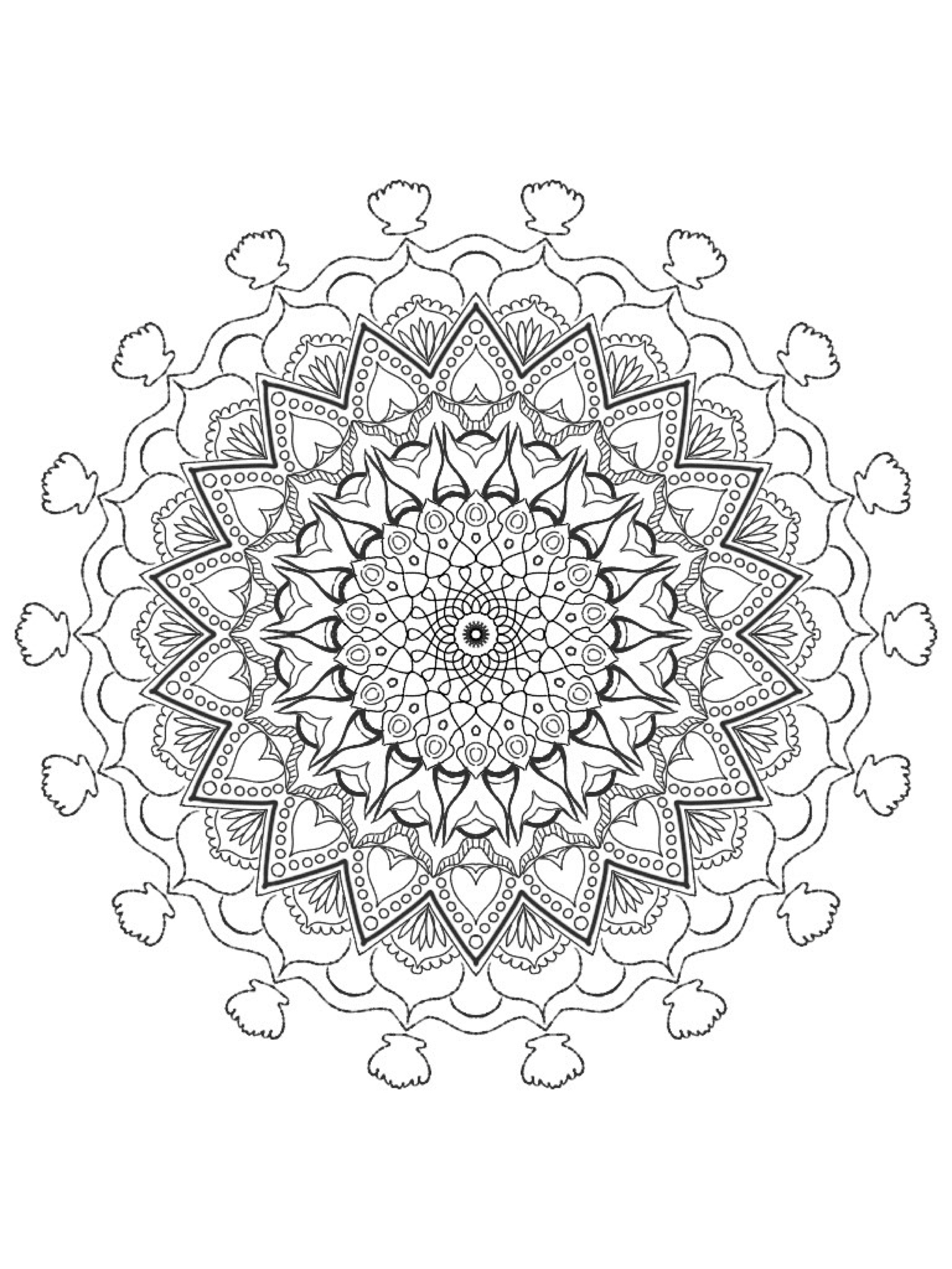 Mandala featuring mermaid tails coloring page â mermaid coloring pages