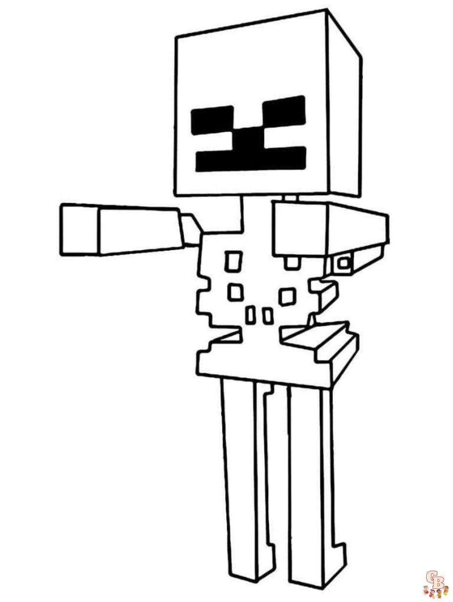 Minecraft coloring pages free printable for kids and adults