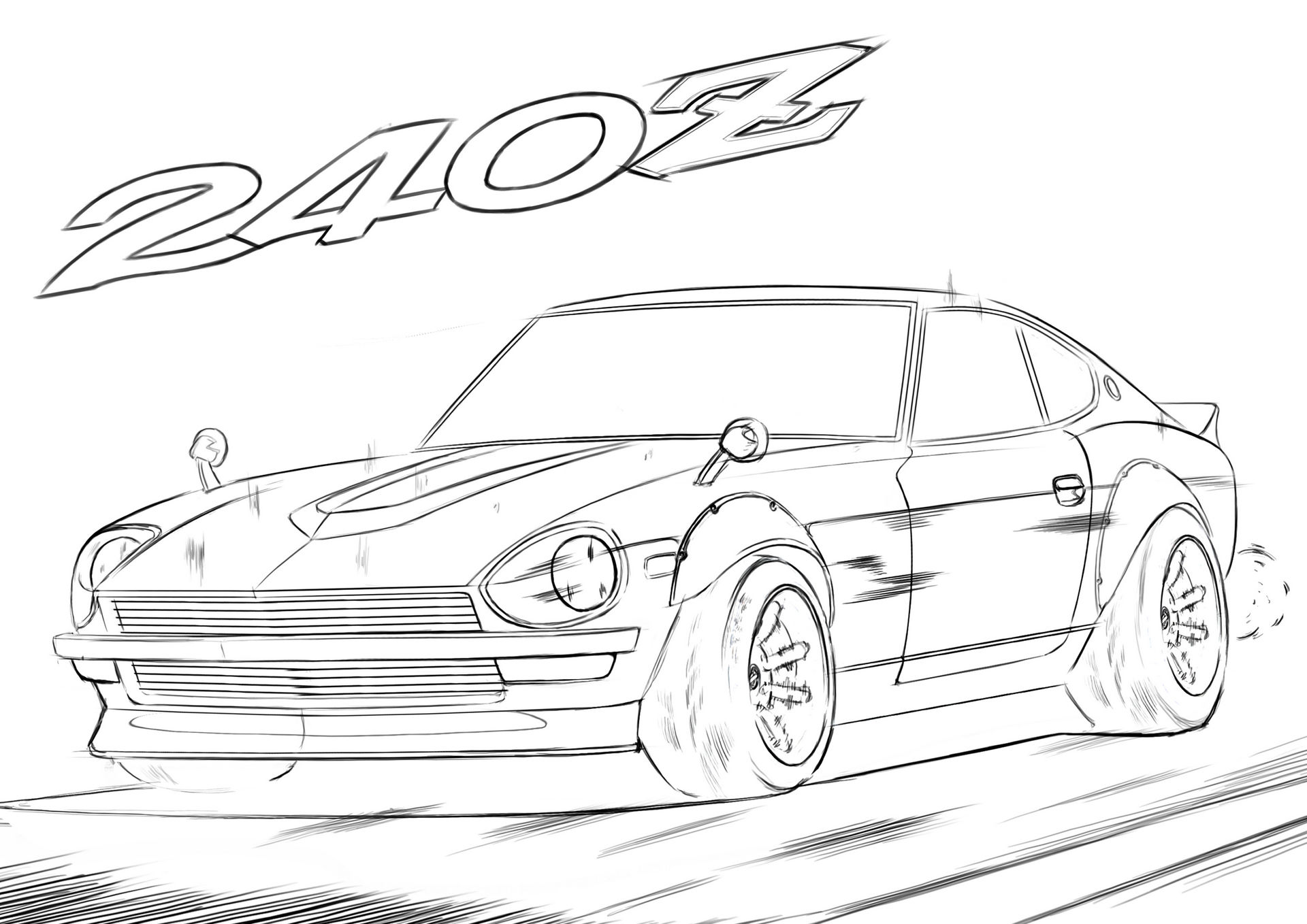 Nissan z fairlady coloring pages nissan z forum