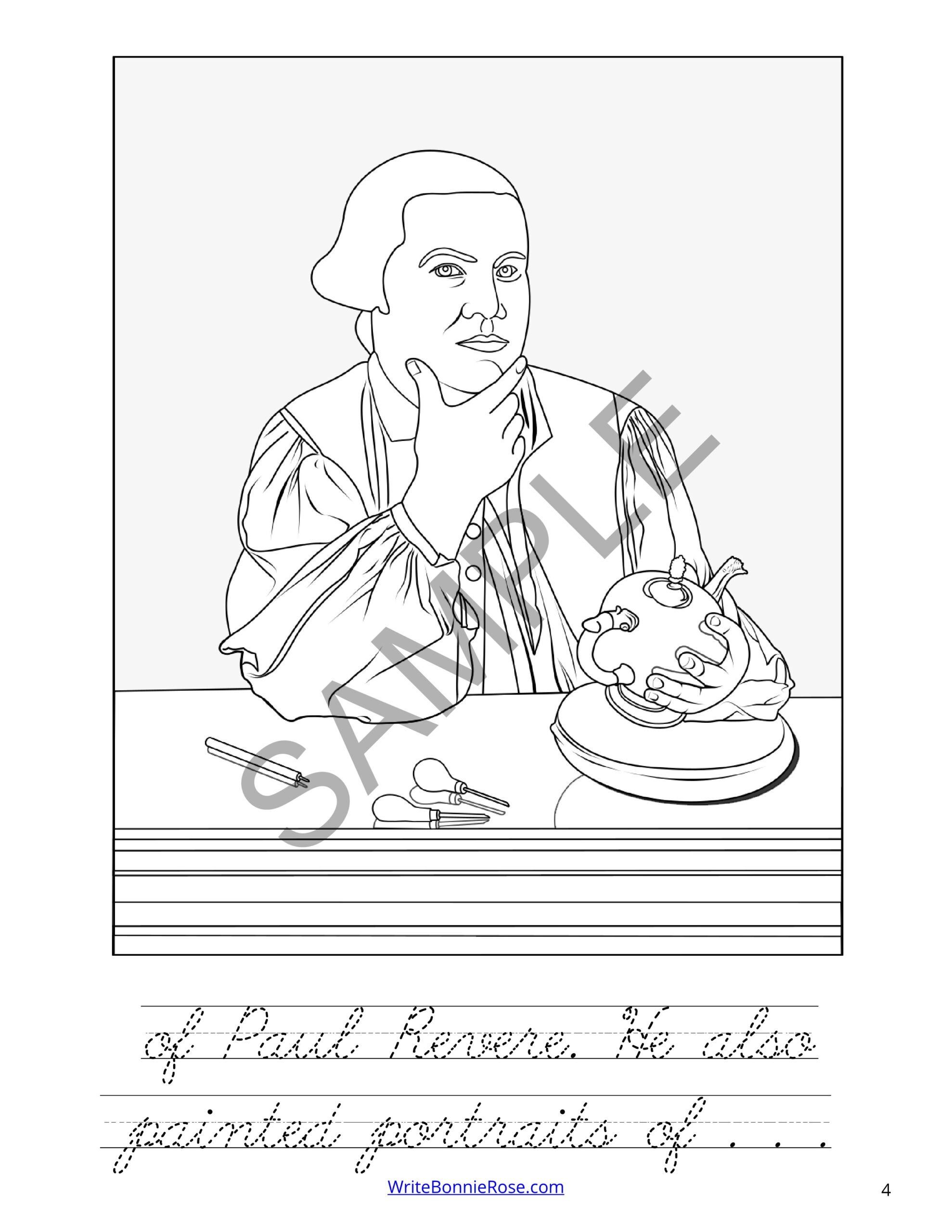 Famous american artists their paintings coloring book