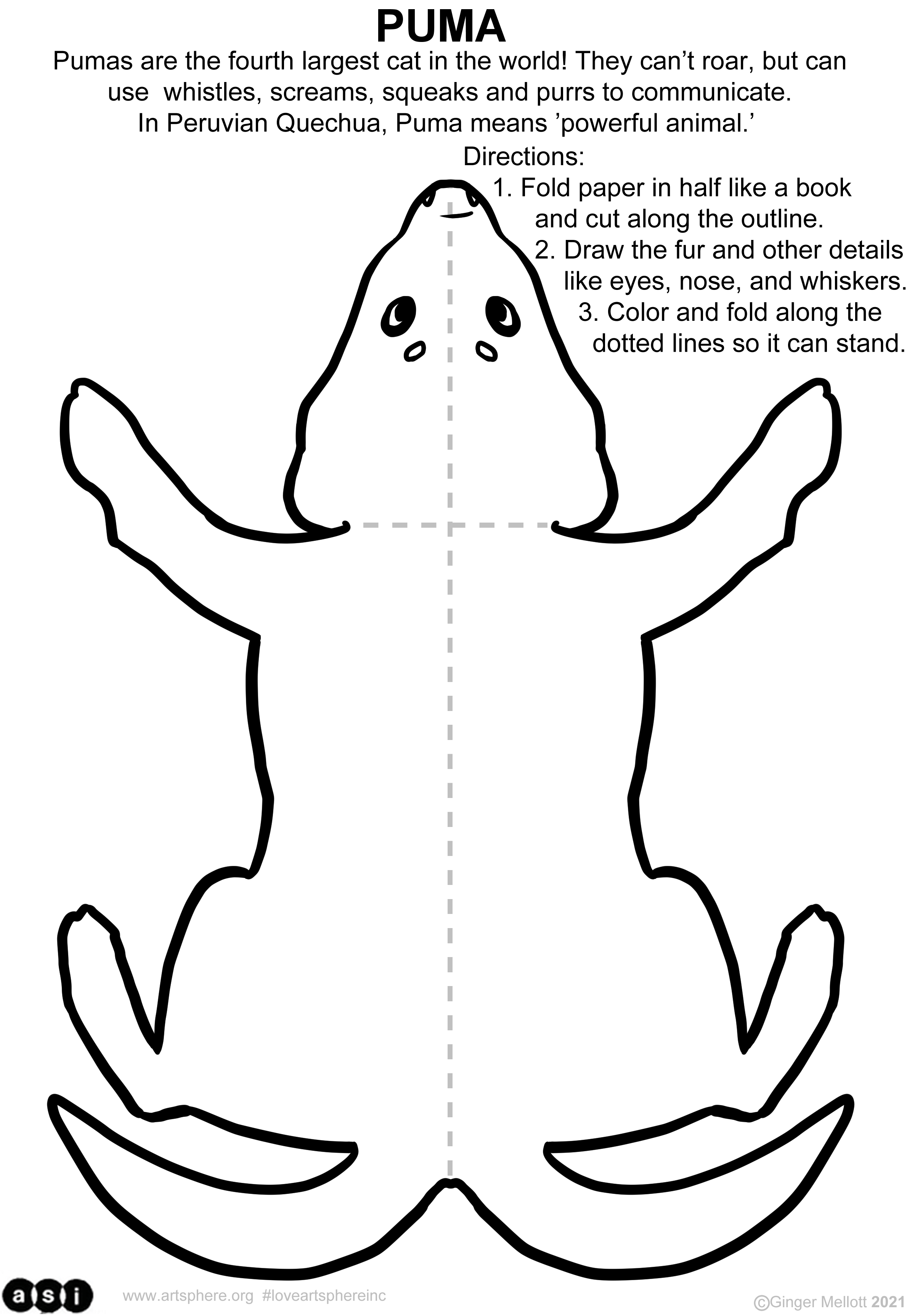 How to draw a puma art sphere inc