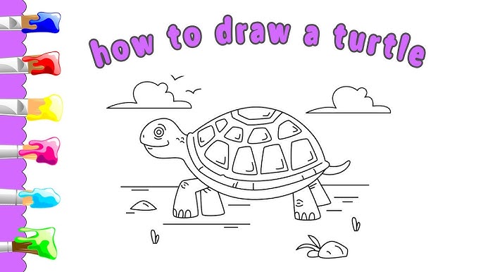 How to draw reptiles coloring page for kids i learn coloring book with reptiles
