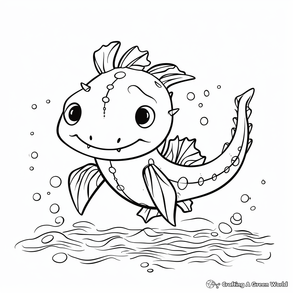 Salamander coloring pages