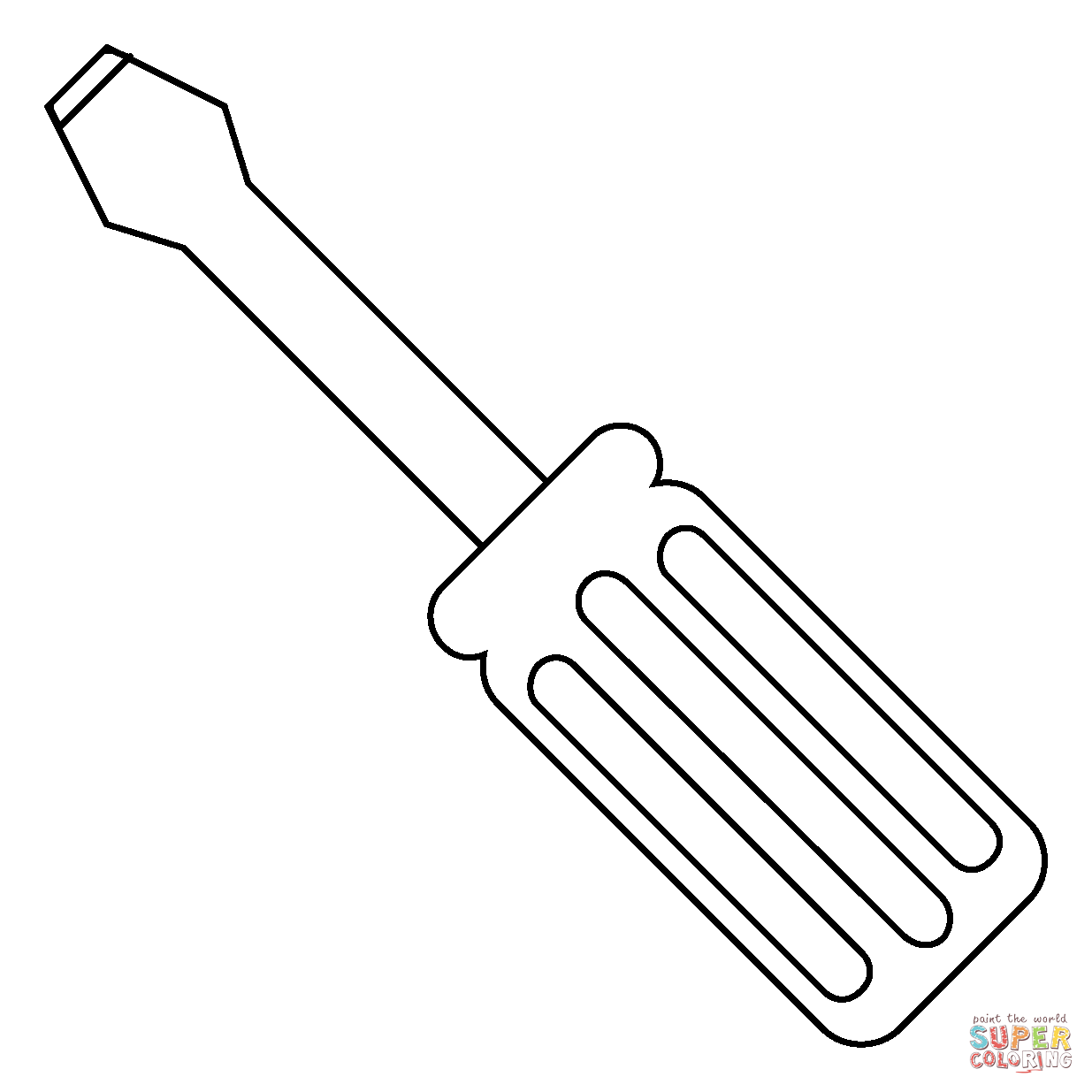 Screwdriver emoji coloring page free printable coloring pages