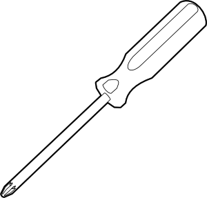 Screw driver clip art