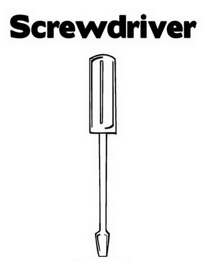 Print coloring page and book screwdriver coloring page for kids of all agesâ coloring pages birthday cards for men stencils printables