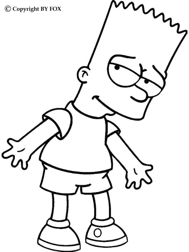 The simpsons coloring pages