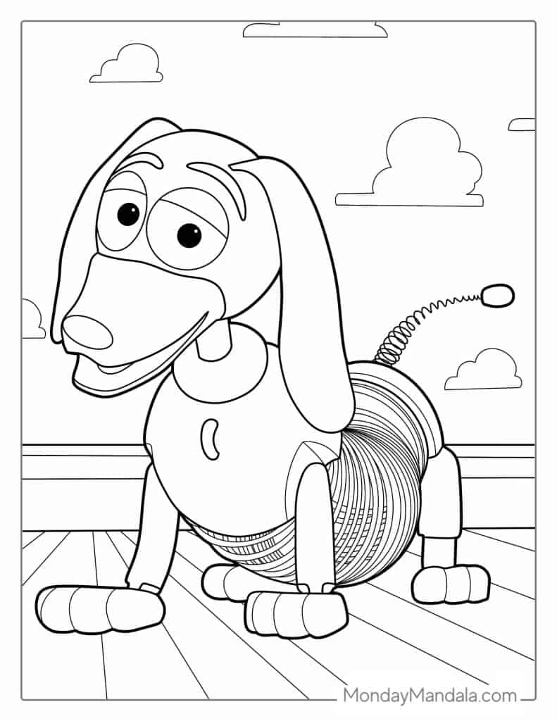 Toy story coloring pages free pdf printables