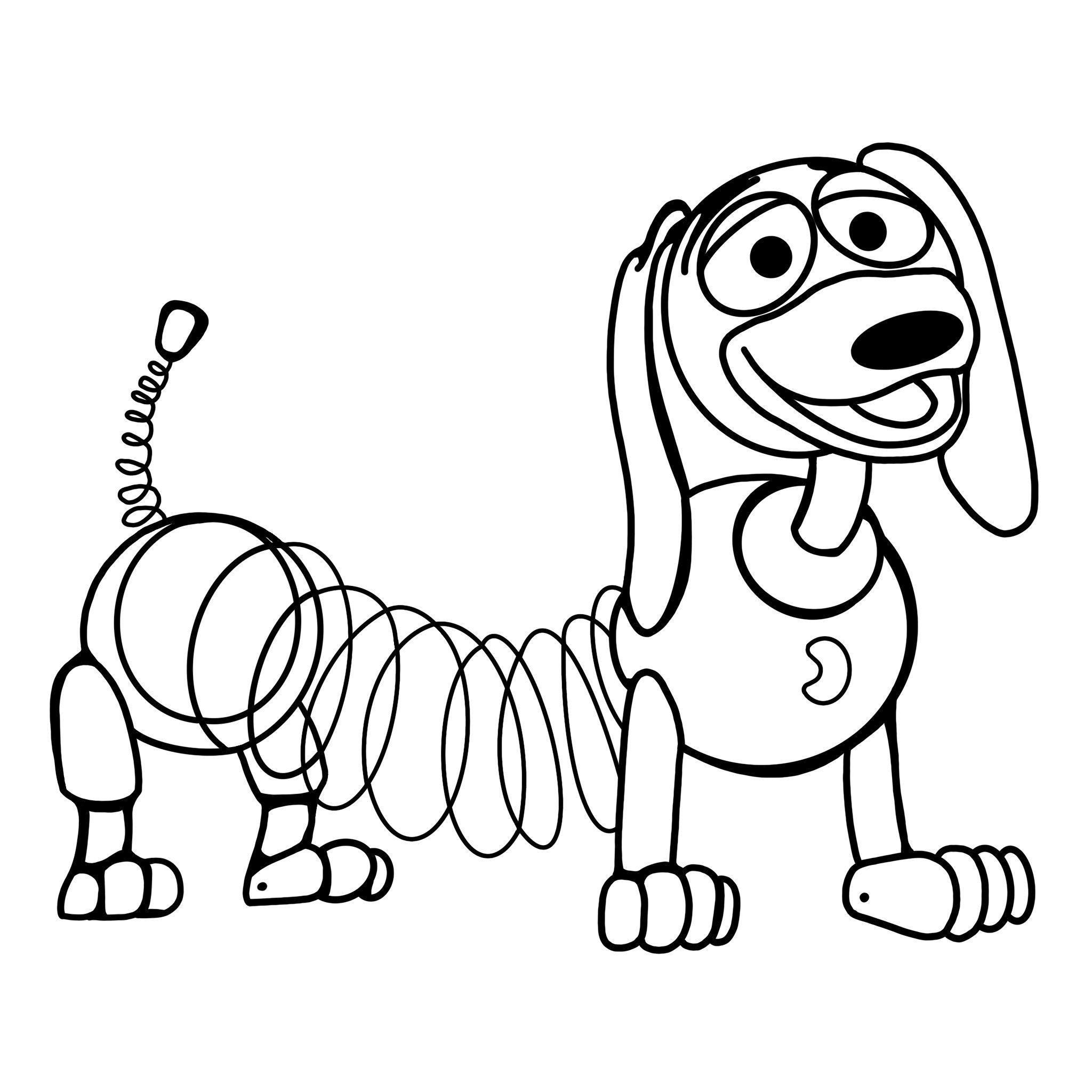 Slinky dog toy story digital files svgpdfpngjpeg kids coloring pages download now