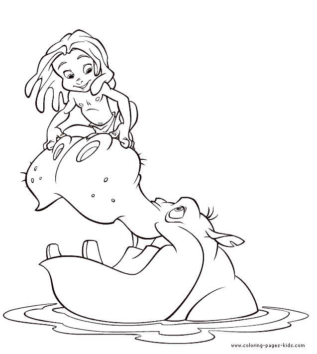 Tarzan coloring pages