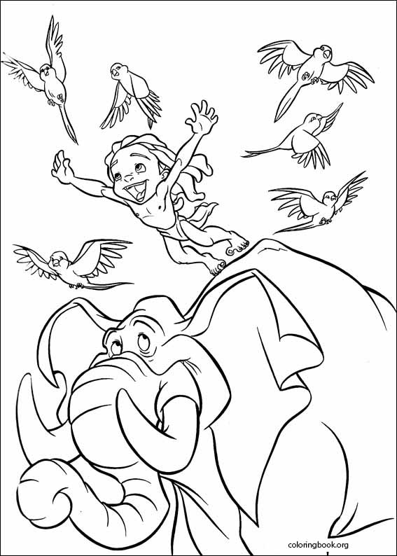 Tarzan coloring page