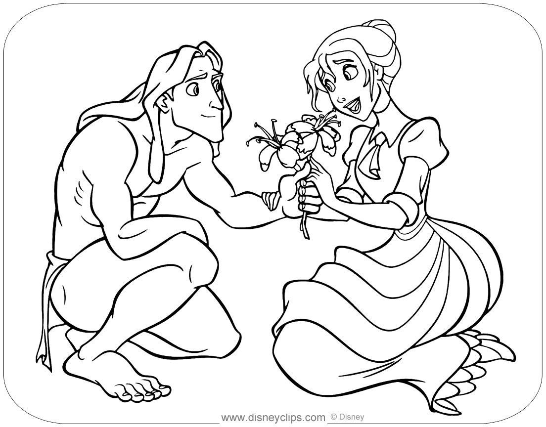 Disneys tarzan coloring pages
