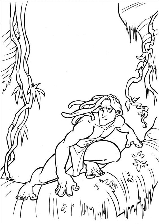 Tarzan coloring pages