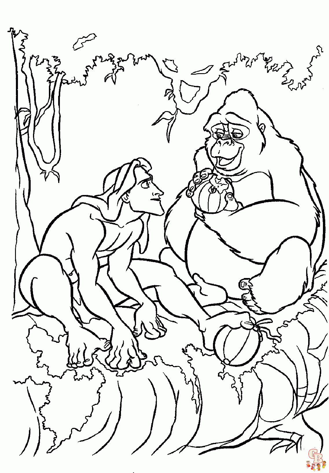 Tarzan coloring pages