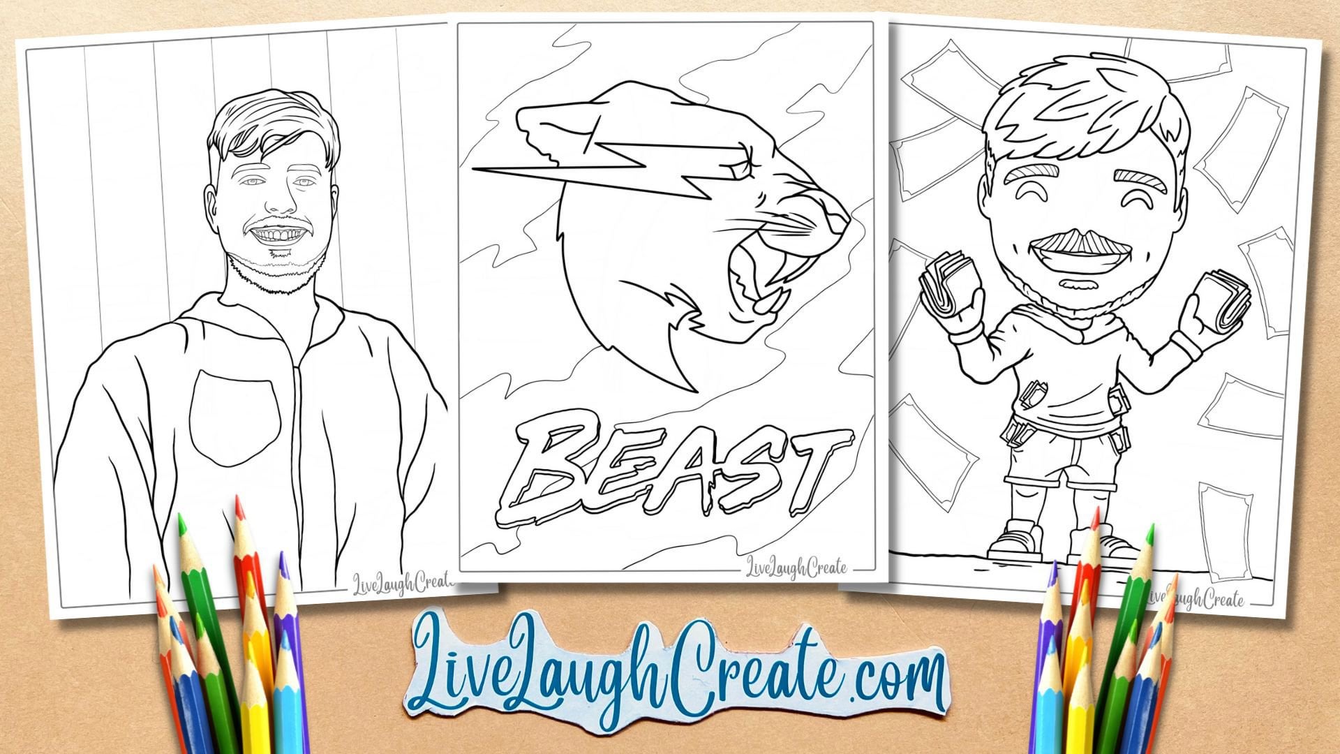 I illustrated mr beast coloring pages that are free to printdownload please be gentle rmrbeast