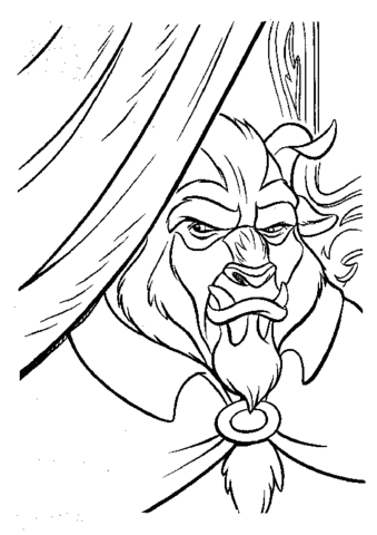 Beast coloring page free printable coloring pages