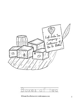 Boston tea party coloring book