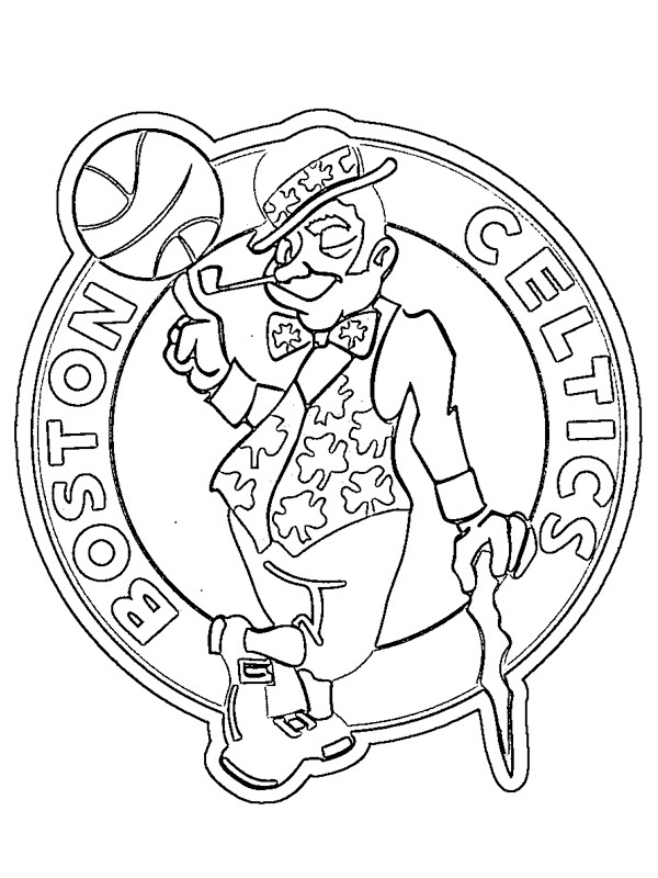 Boston celtics coloring page