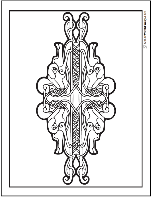 Celtic coloring pages â irish scottish gaelic kids adults pdf