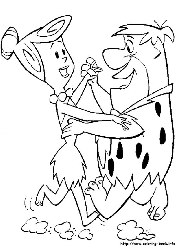 The flintstones coloring picture