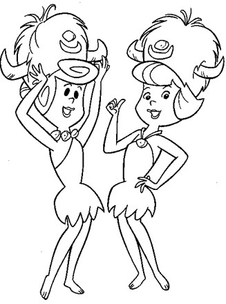 Flintstones coloring page