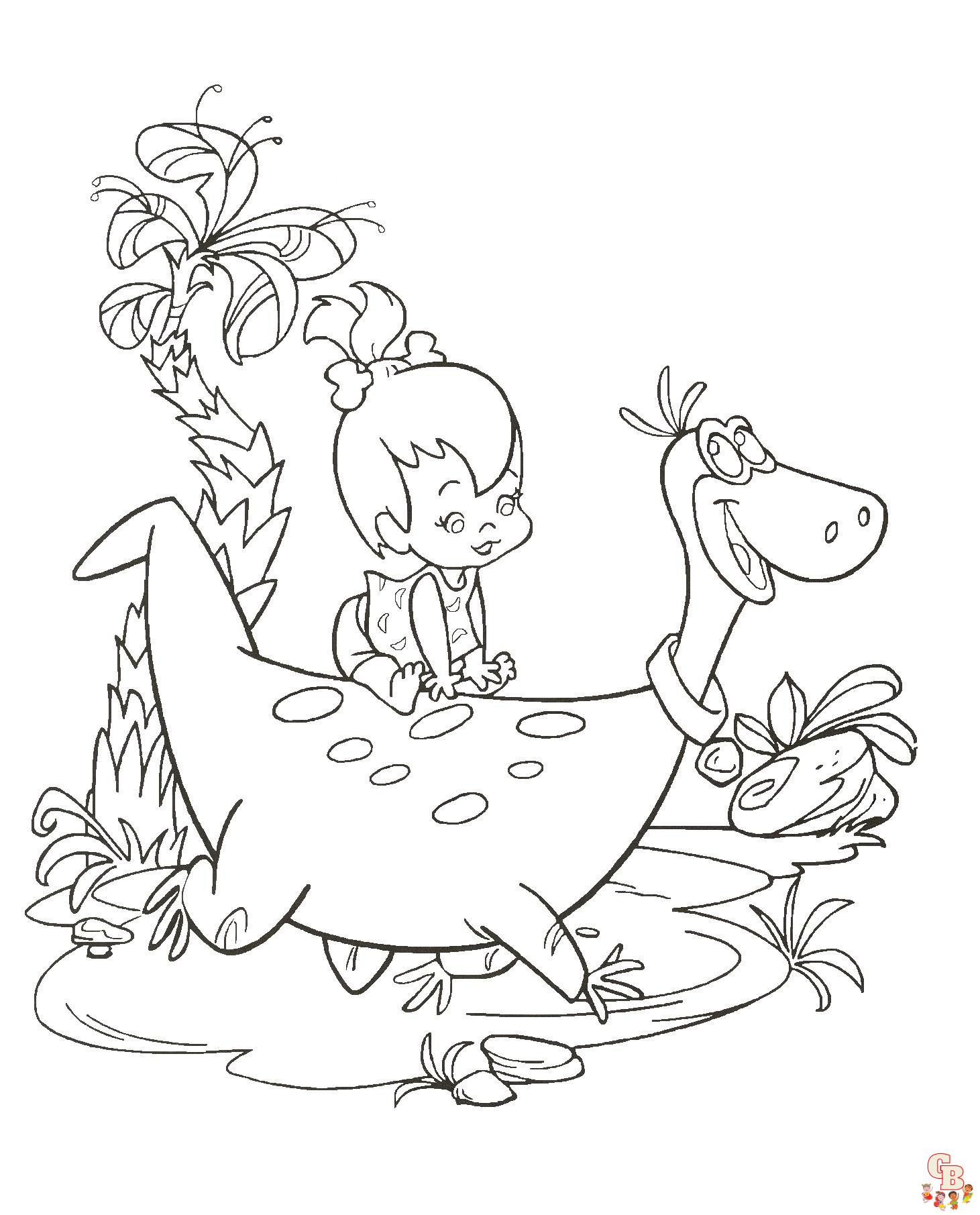 Get creative with the flintstones coloring pages