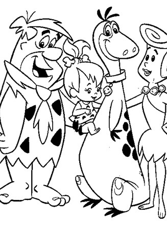 Flintstones coloring page