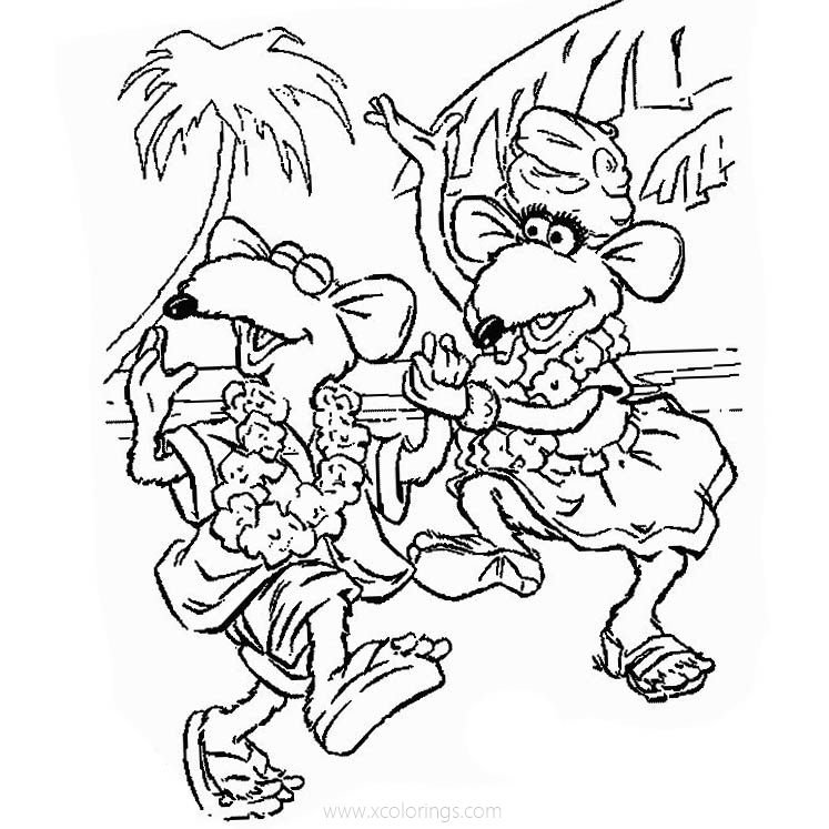 The muppets coloring pages rizzo the rat
