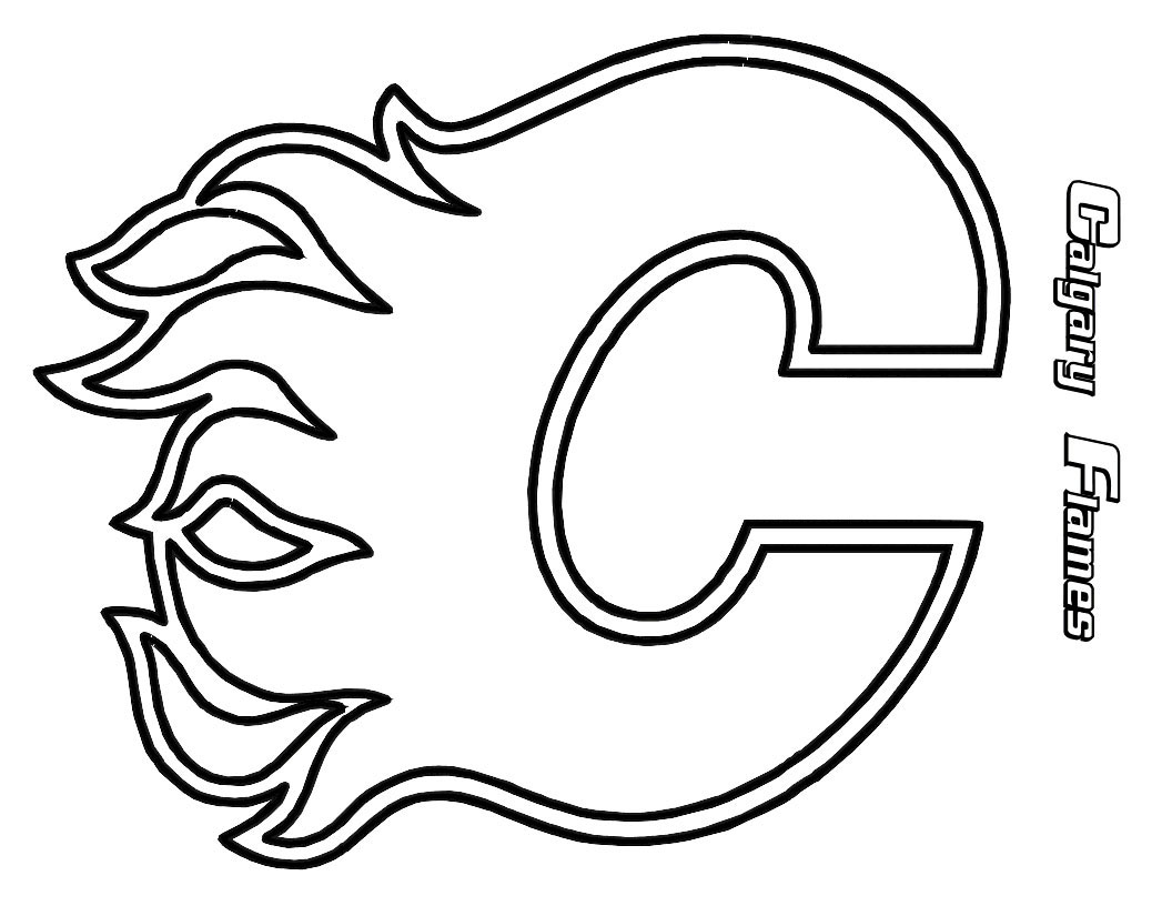 Hockey coloring pages nhl logo coloring pages