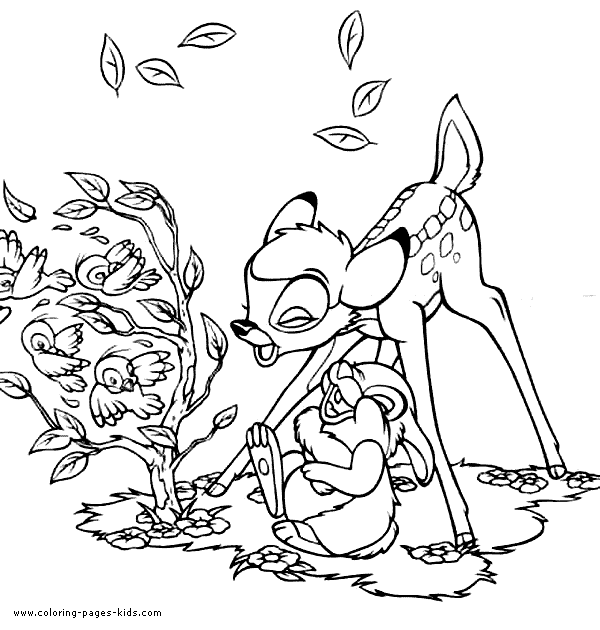 Bambi coloring pages