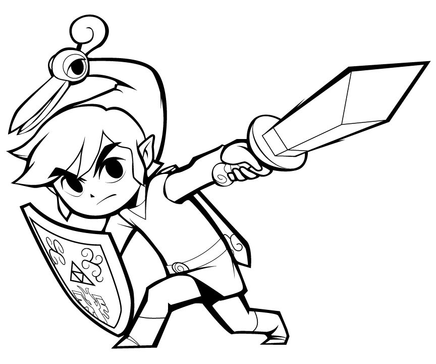 Link lineart by lainsnavi on