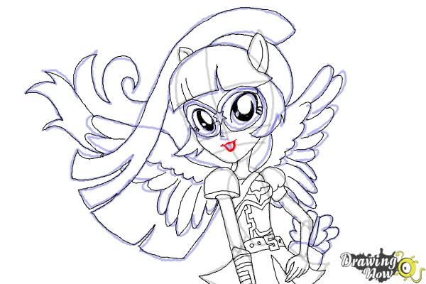 How to draw twilight sparkle from my little pony equestria girls friendship games